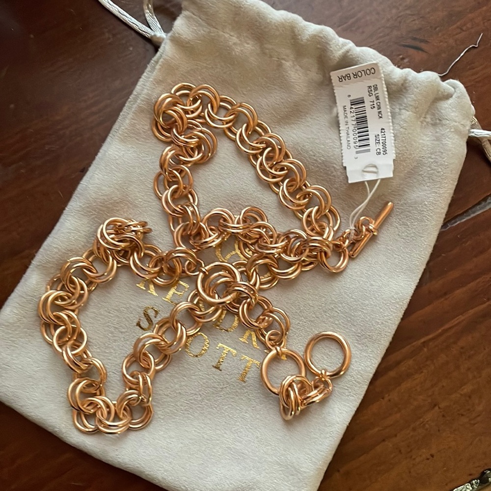 Kendra scott Rose gold toggle bangle necklace